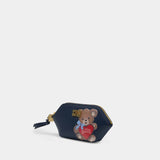 Bear Coin Purse - Ganni - Leather - Black