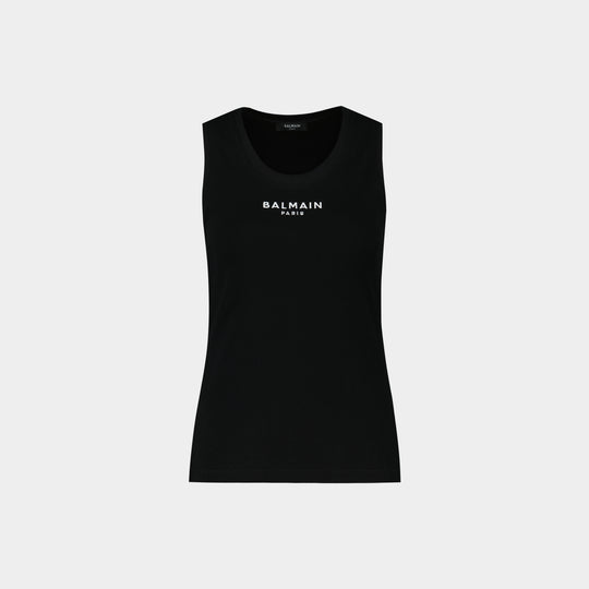 Tank Top Paris - Balmain - Cotton - Black