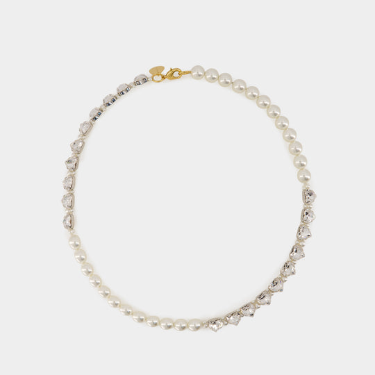 Quartet & Heart Necklace - Simone Rocha - Synthetic Pearls - Ivory