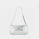 Jitney Shoulder Bag - OFF WHITE - Leather - Silver
