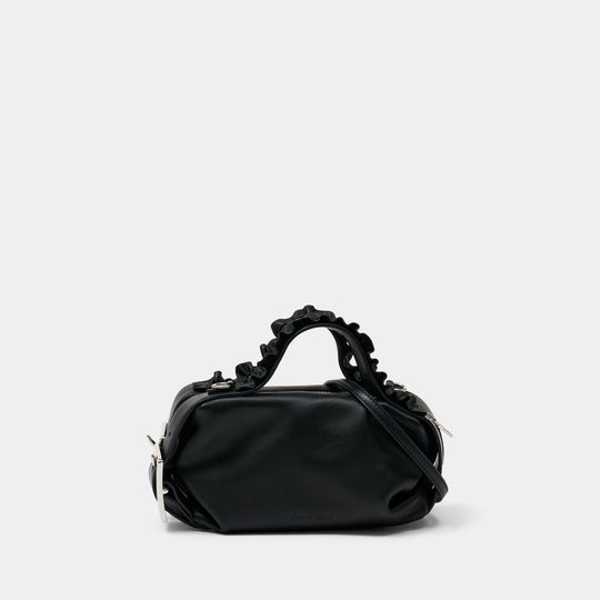 Mini Biker Frill Belt Bag - Simone Rocha - Leather - Black