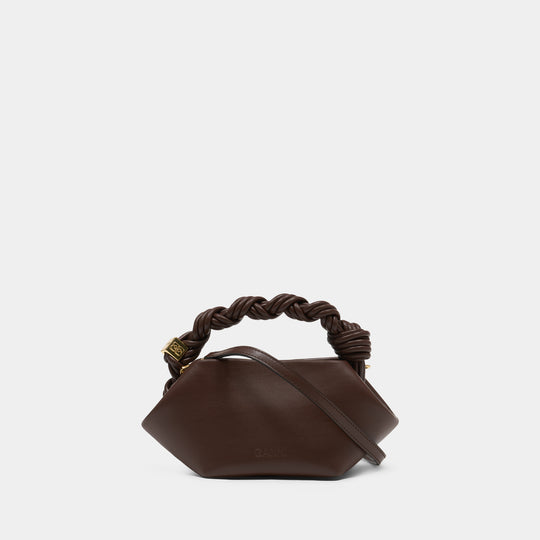 Bou Mini Handbag - Ganni - Leather - Brown