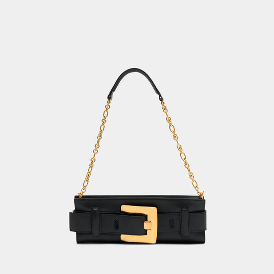 Anthem Shoulder Bag - Balmain - Leather - Black