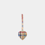 Heart Mirror Charm Keychain - Vivienne Westwood - Wool - Multicolor