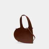 Mini Heart Shoulder Bag - Coperni - Leather - Brown