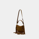 Oskan Soft Zip Shoulder Bag - Isabel Marant - Leather - Brown