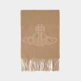 25x180 Scarf - Vivienne Westwood - Wool - Beige