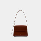 Virginie Flap Shoulder Bag - A.P.C. - Leather - Brown