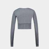 Bea Cropped Cardigan - Vivienne Westwood - Cotton - Grey