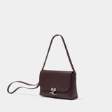 Icotype Shoulder Bag - Courreges - Leather - Burgundy