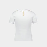 Trompe L'oeil Jewelry T-Shirt - Marine Serre - Cotton - White
