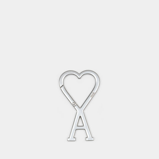 Ami De Coeur Hook Keychain - AMI Paris - Metal - Silver
