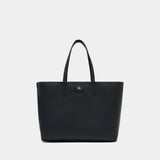 Ll Medium Reversible Shopper Bag - Burberry - Leather - Black