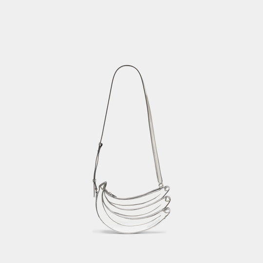 Banana Purse - Casablanca - Leather - Silver