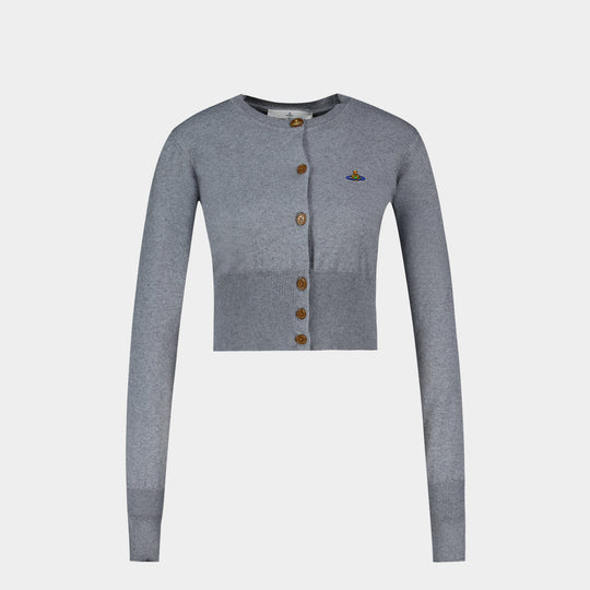 Bea Cropped Cardigan - Vivienne Westwood - Cotton - Grey