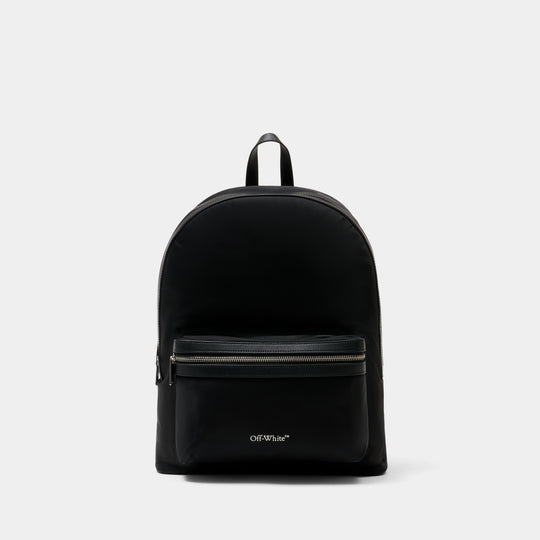 Core Round Backpack - OFF WHITE - Nylon - Black