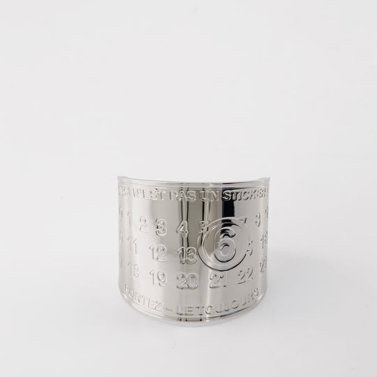 Stickers Bracelet - MM6 Maison Margiela - Metal - Silver