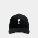 Ami De Coeur Felt Cap - AMI Paris - Cotton - Black