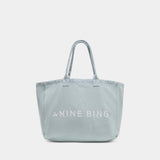 Leo Denim Tote Shopper Bag - ANINE BING - Cotton - Blue
