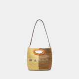 Clutch - Marni - Raffia - Multicolor