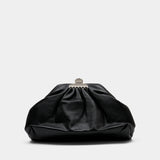 The Claw Clip Clutch - Marc Jacobs - Leather - Black