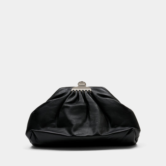 The Claw Clip Clutch - Marc Jacobs - Leather - Black