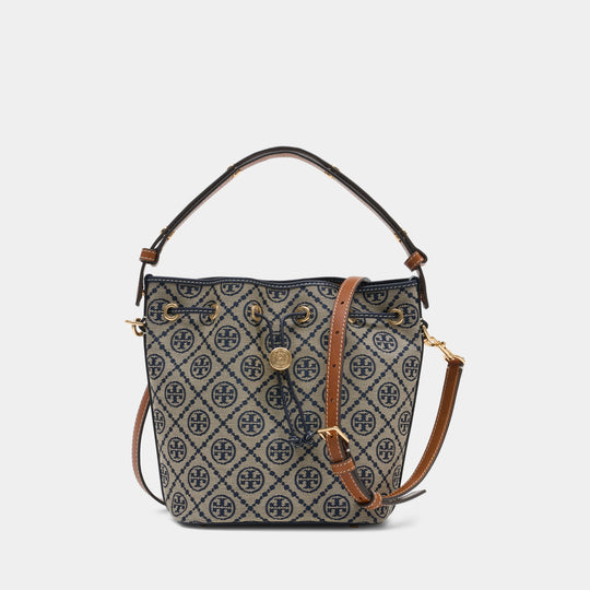 T-Monogram Purse - Tory Burch - Leather - Blue