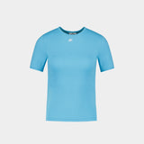 Signature Contrast T-Shirt - Courreges - Cotton - Blue