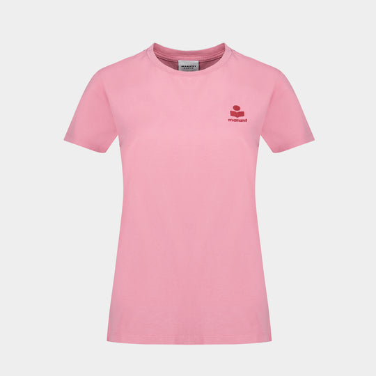 Aby Gz T-Shirt - Isabel Marant - Cotton - Pink