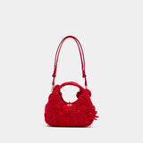 Hobo Mini Purse - Ganni - Cotton - Red