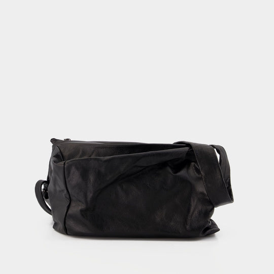 Puff  S Shoulder Bag - YOHJI YAMAMOTO - Leather - Black