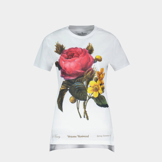 Flower Peru' T-Shirt - Vivienne Westwood - Cotton - White