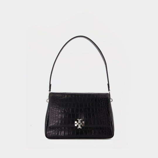 Charlie Shoulder Bag - Tory Burch - Leather - Black