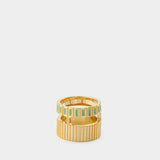 Slot  Ring - Ivi - Green - Or