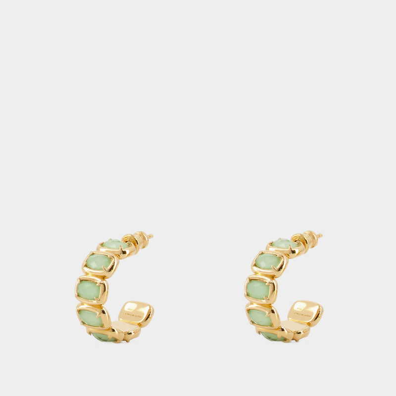 Small Toy Earring - Ivi - Green - Or