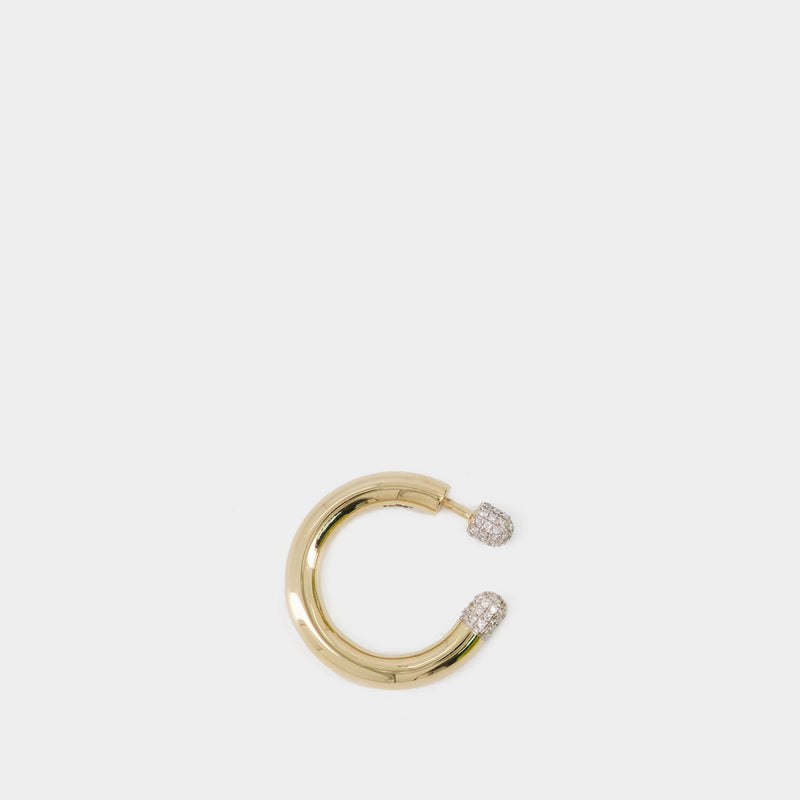 Tube Medium Earrings - Rainbow K - Yellow - 14K Gold