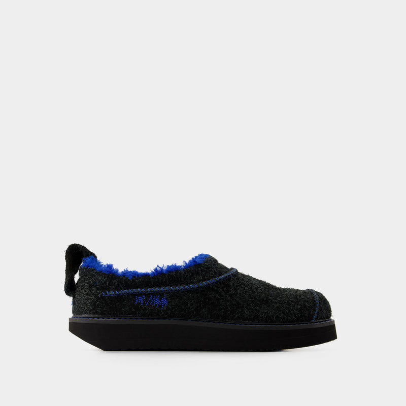 Slides Slip On - Ader Error - Leather - Black