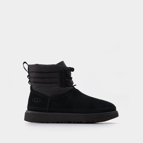 Classic Mini Lace-up Men Synthetic, Black