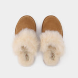 Scuff Sis in Brown Shearling