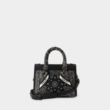 Bandana Micro Triangle Bag - Amiri - Leather - Black