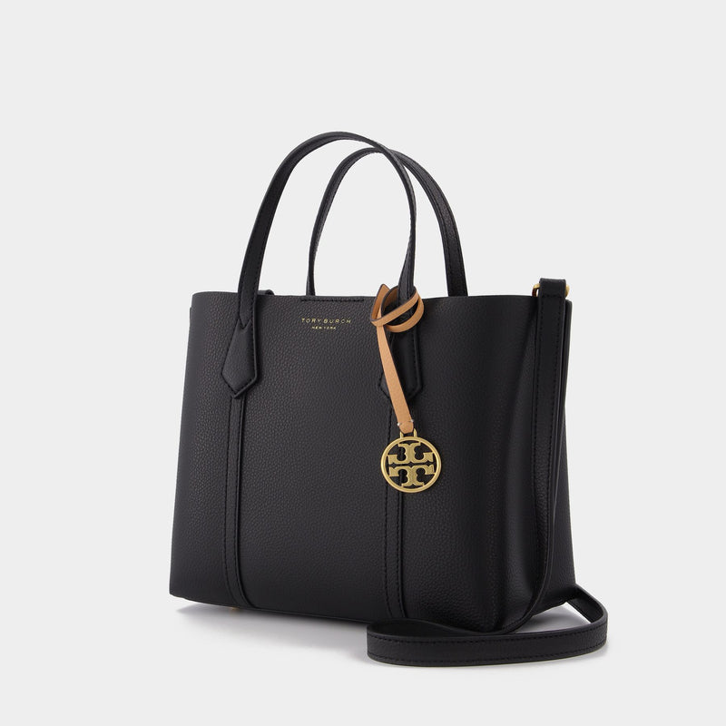 Tory Burch Perry Small Triple Compartment Tote (New Ivory) Tote