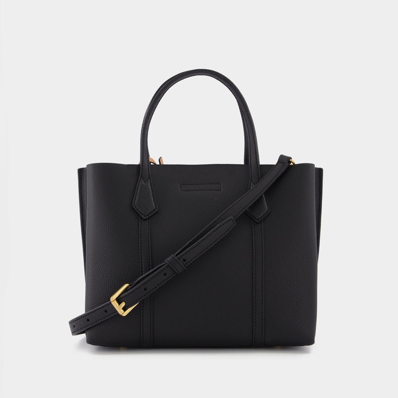 Perry Small Tote Bag - Tory Burch -  Black - Leather