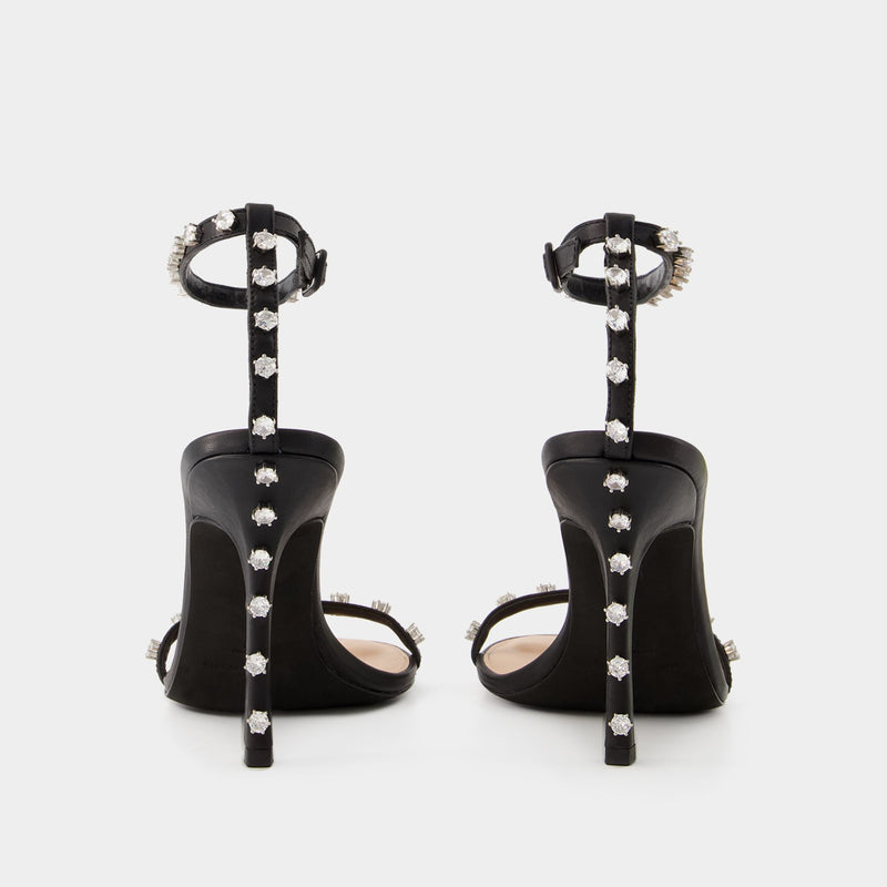 Nicki 105 Heeled Sandals - Alexander Wang - Leather - Black