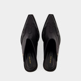 Tania Mules - Anine Bing - Leather - Black