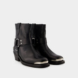 Mid Ryder Boots - Anine Bing - Leather - Black