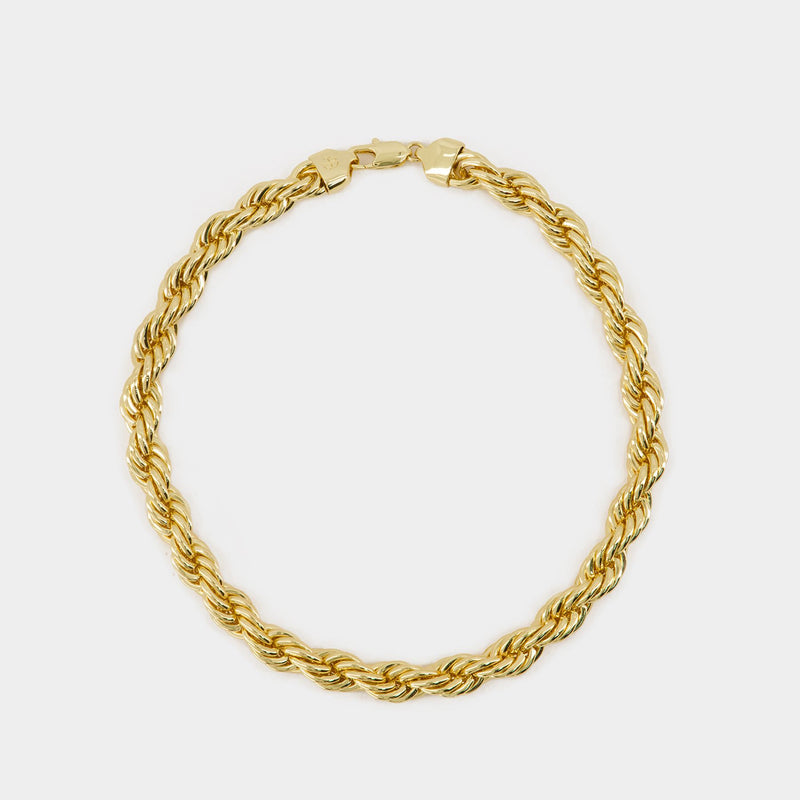 Twist Rope Necklace - Anine Bing - Gold plated - Gold