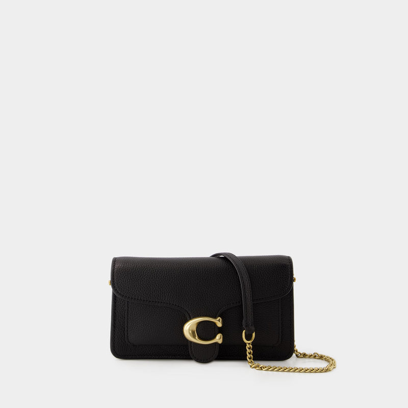 Tabby Chain Crossbody Clutch - Coach - Leather - Black