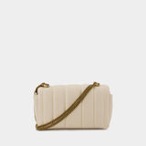 Kira Mini Flap Hobo Bag - Tory Burch -  Brie - Leather