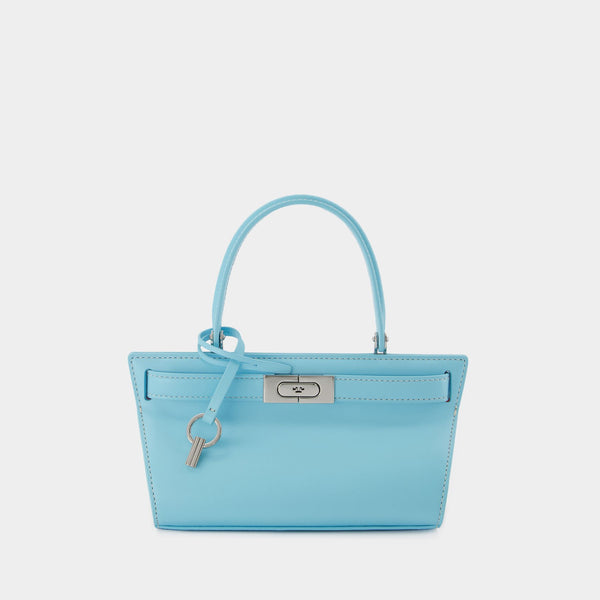 Petite Lee Radziwill Cat Eye Bag - Tory Burch - Blue - Leather