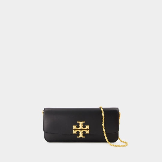 Eleanor Clutch Crossbody - Tory Burch - Leather - Black